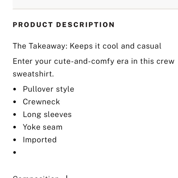 50%off w♥️ Victoria secret PINK  IVY FLEECE YOKE SEAM CREW SWEATSHIRT S - Picture 8 of 8